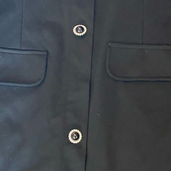 NWT ZARA LITTLE BLACK SLEEVELESS DRESS WITH JEWELED BUTTONS SIZE LARGE - Picture 3 of 6